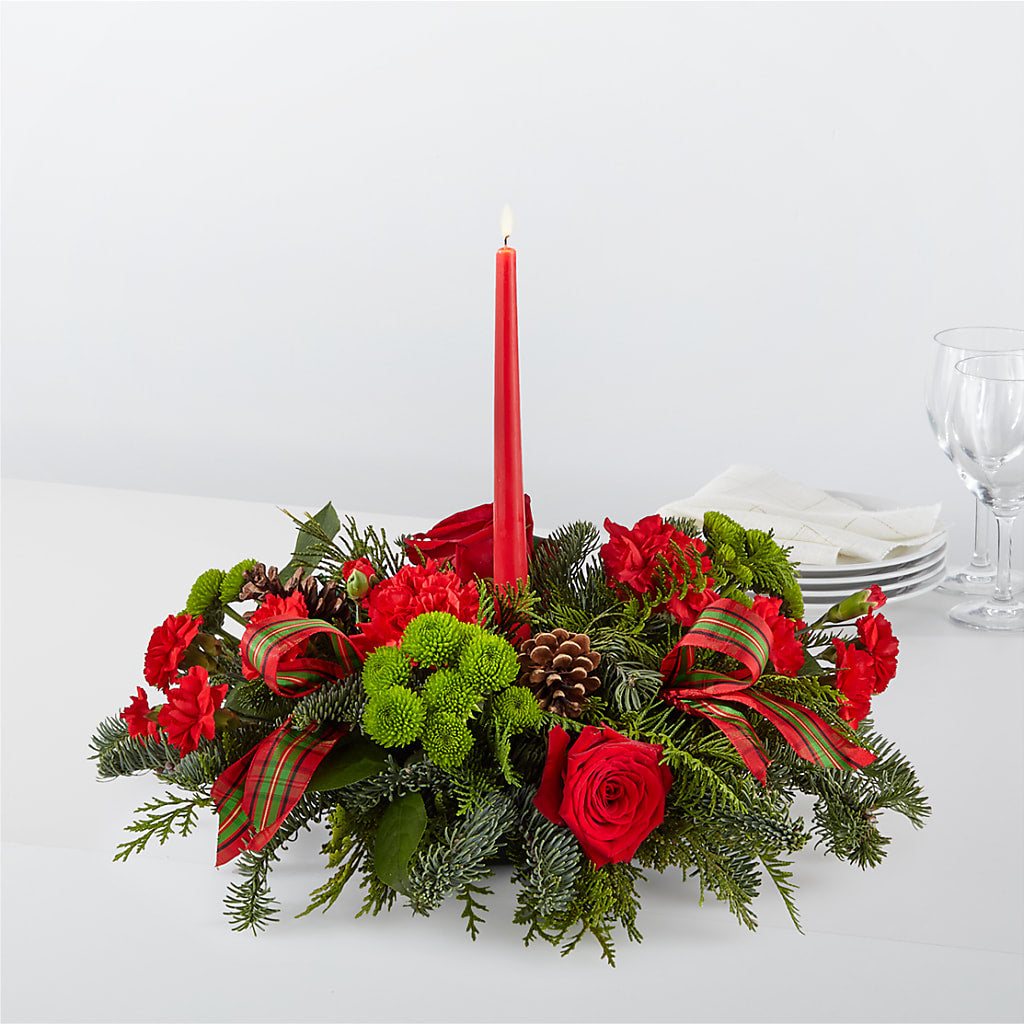 By the Candlelight Centerpiece – Parkside Flowers, Rockwell City IA