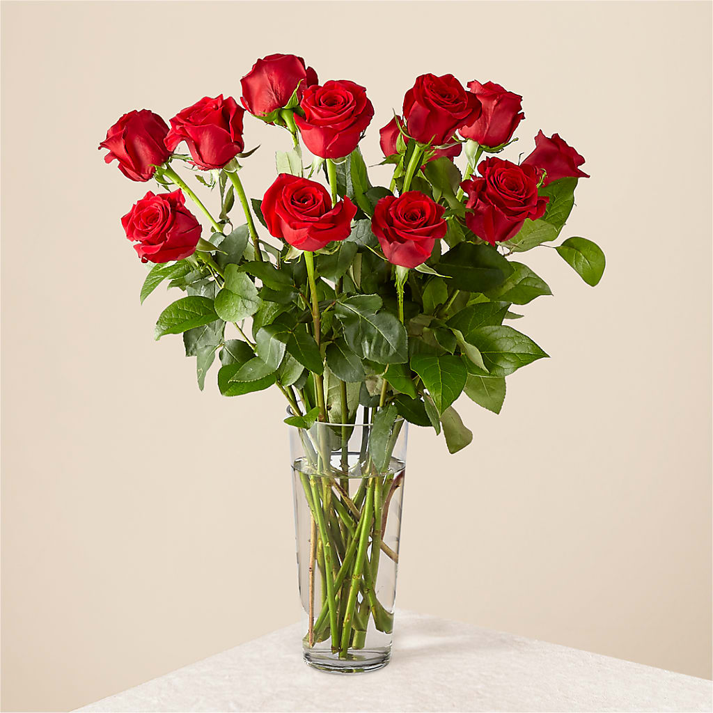 Long Stem Red Rose Bouquet – Parkside Flowers, Rockwell City IA