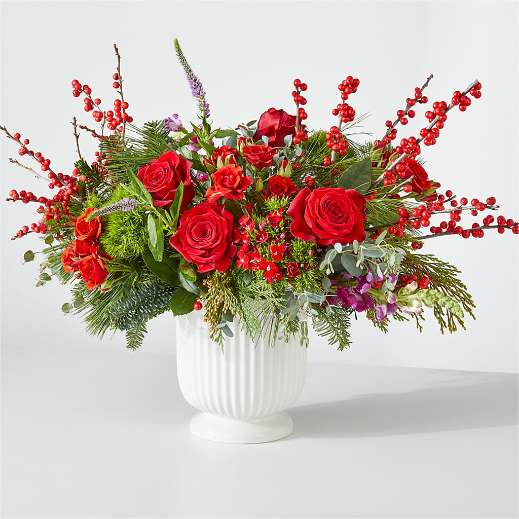 Big Red Bow Bouquet – Parkside Flowers, Rockwell City IA