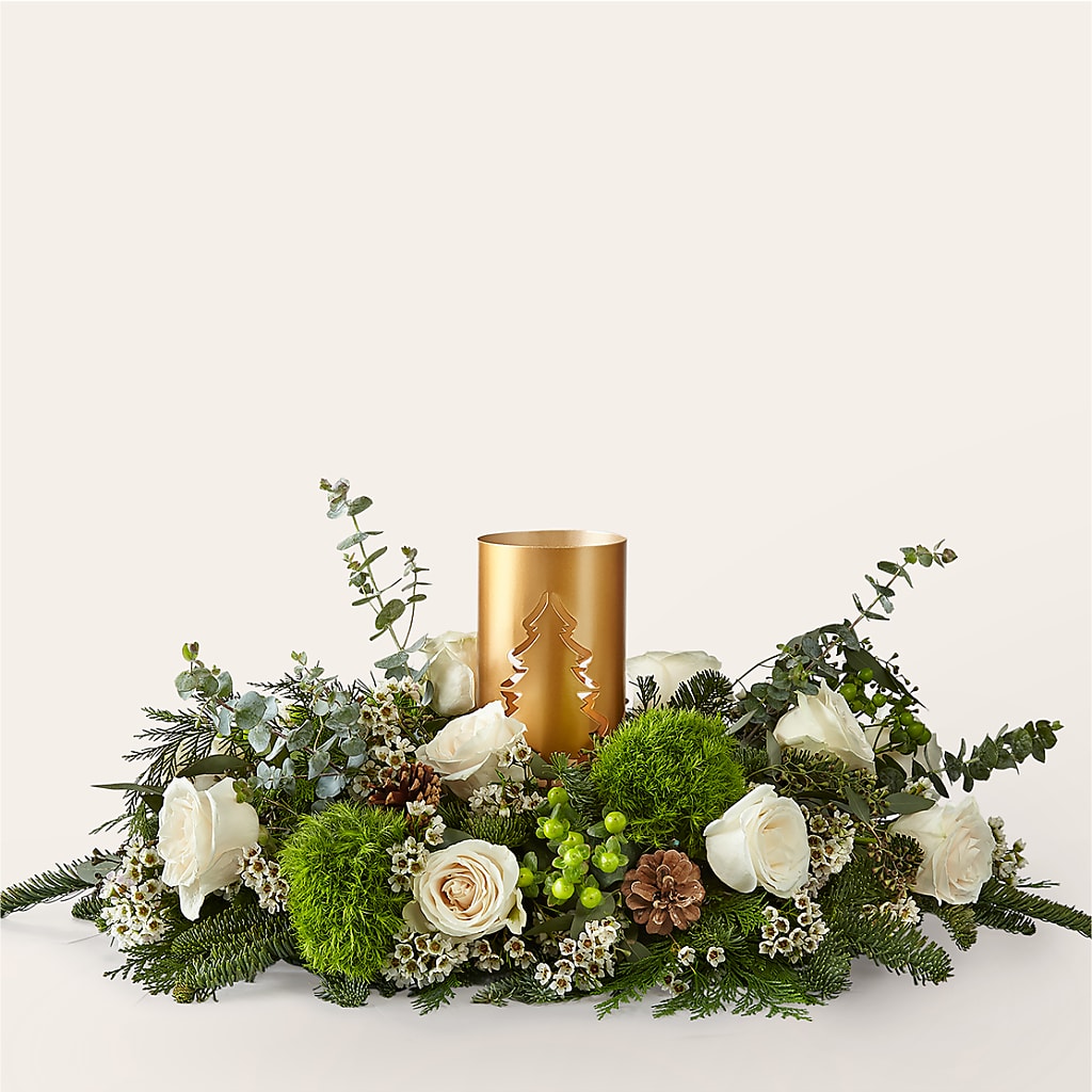 Chestnuts Roasting Centerpiece – Parkside Flowers, Rockwell City IA