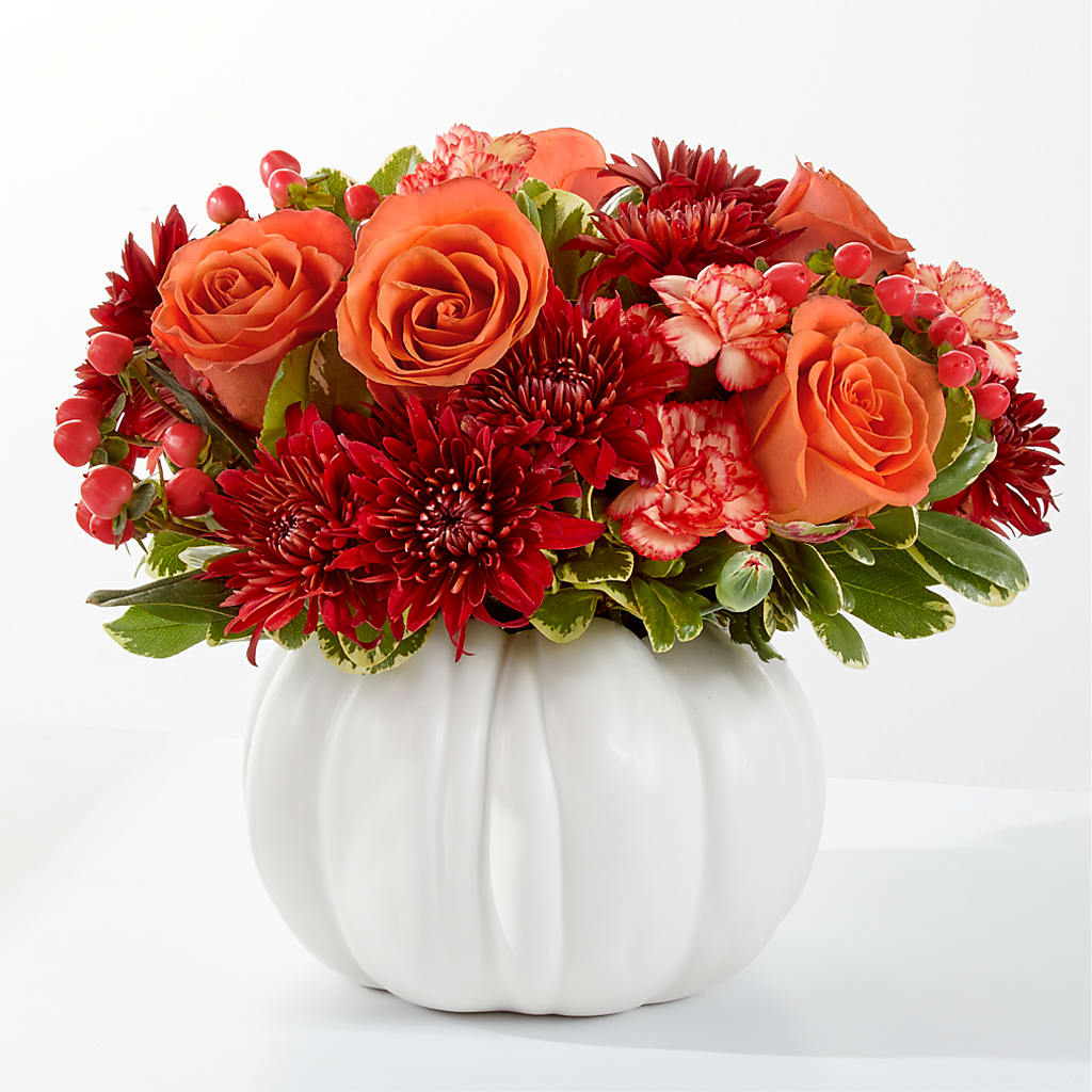 Autumn Air Pumpkin Bouquet – Parkside Flowers, Rockwell City IA