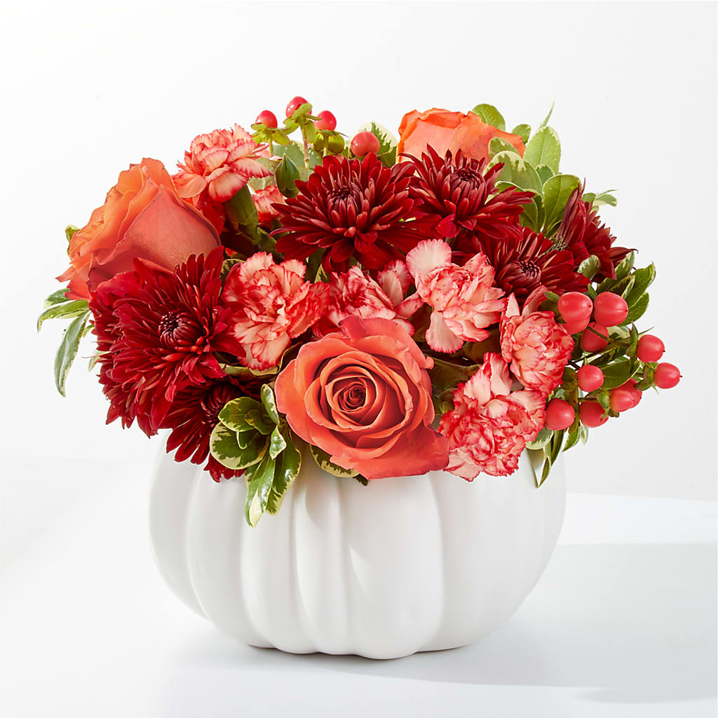 Autumn Air Pumpkin Bouquet – Parkside Flowers, Rockwell City IA