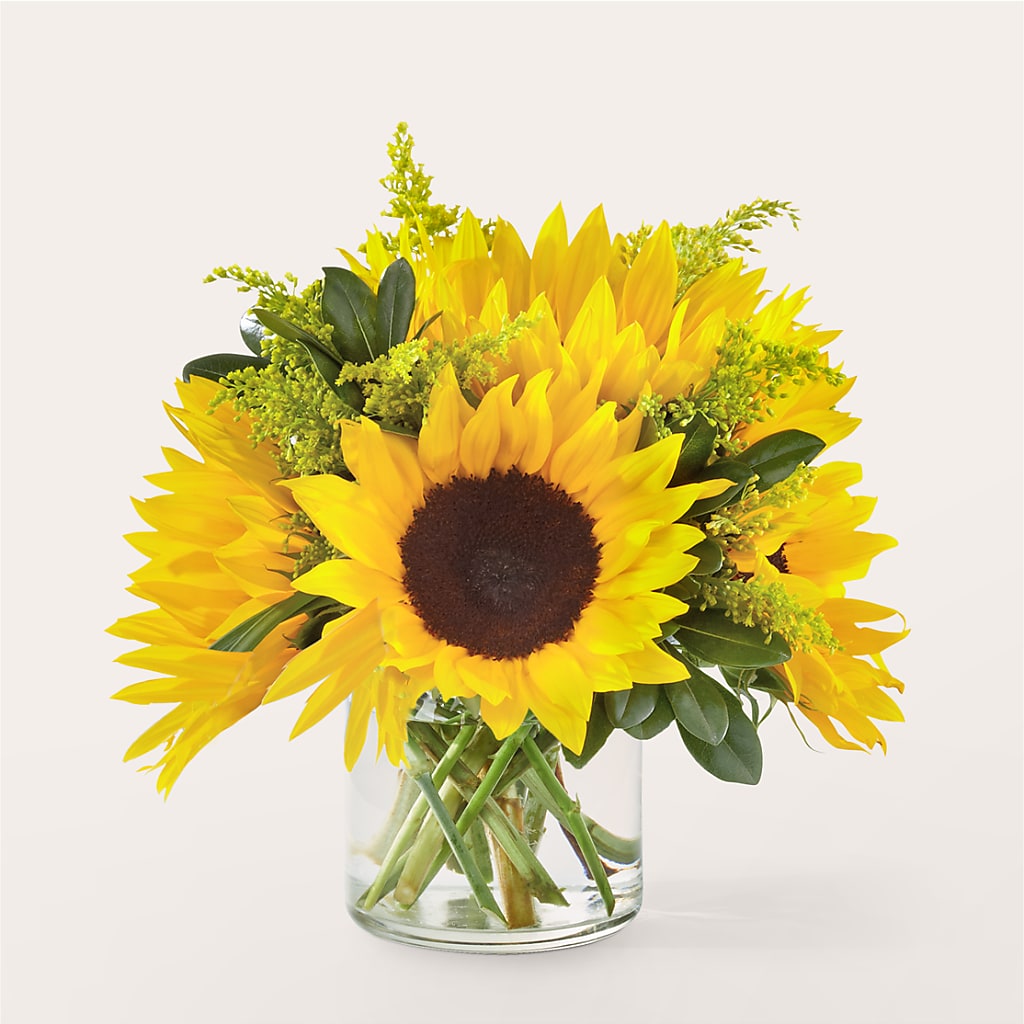 Beaming Sunflower Bouquet – Parkside Flowers, Rockwell City IA