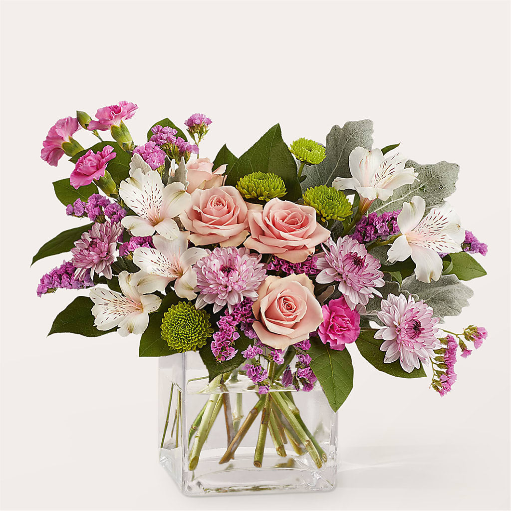 Pink Suede Bouquet – Parkside Flowers, Rockwell City IA