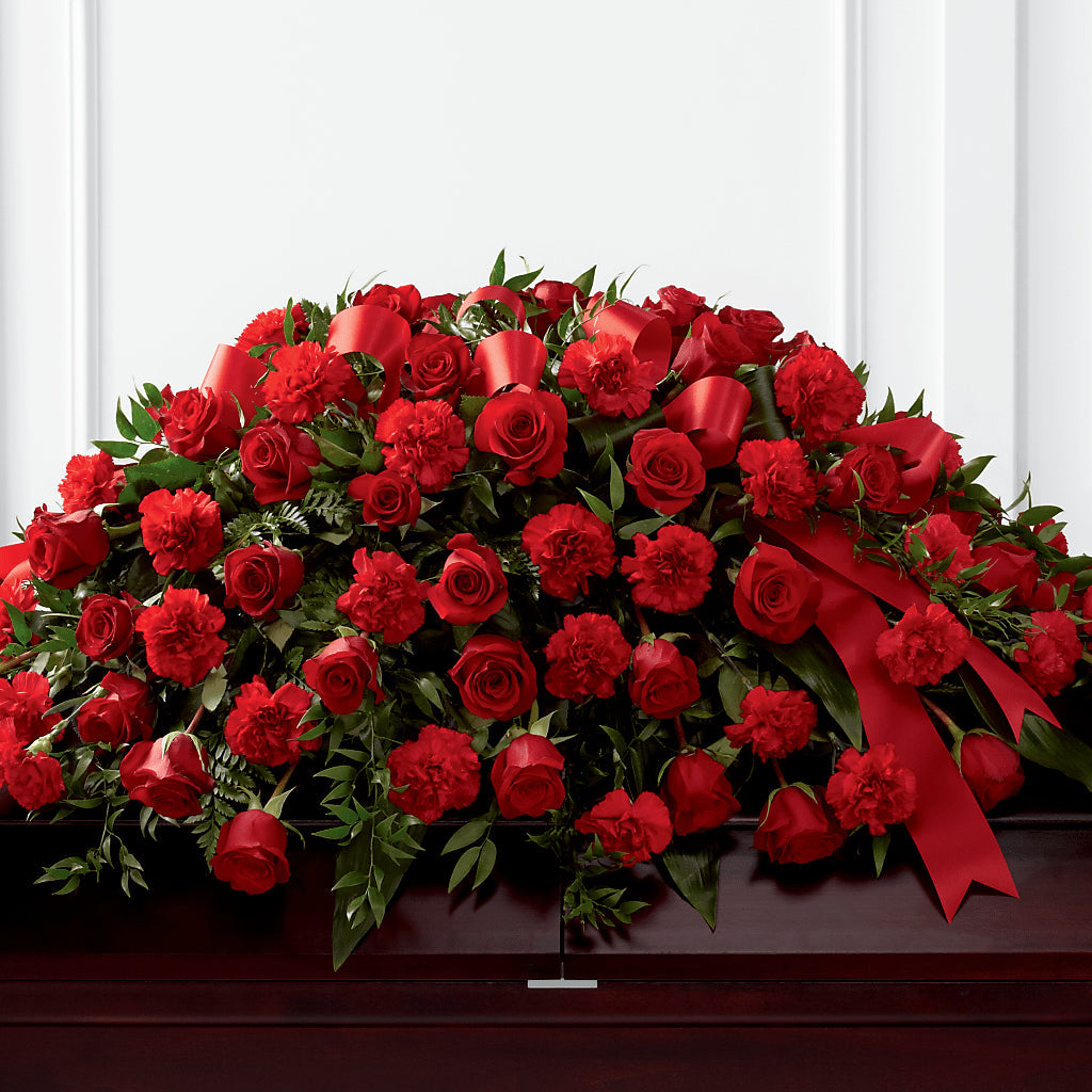 Tribute of Life Casket Spray – Parkside Flowers, Rockwell City IA