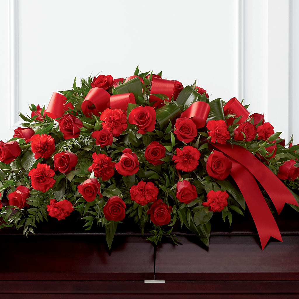 Tribute of Life Casket Spray – Parkside Flowers, Rockwell City IA