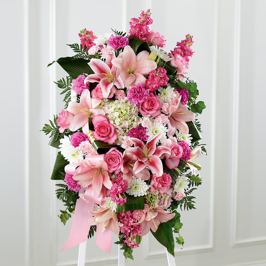 Comforting Standing Spray – Parkside Flowers, Rockwell City IA