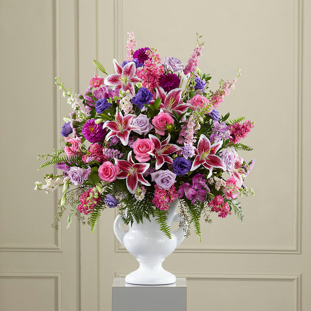 Peaceful Tribute Arrangement – Parkside Flowers, Rockwell City IA