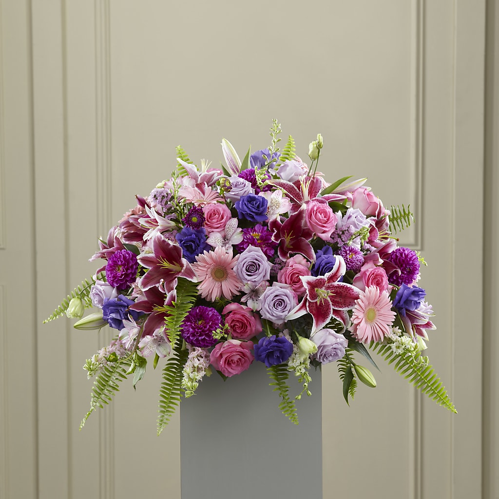 Fare Thee Well Pedestal – Parkside Flowers, Rockwell City IA