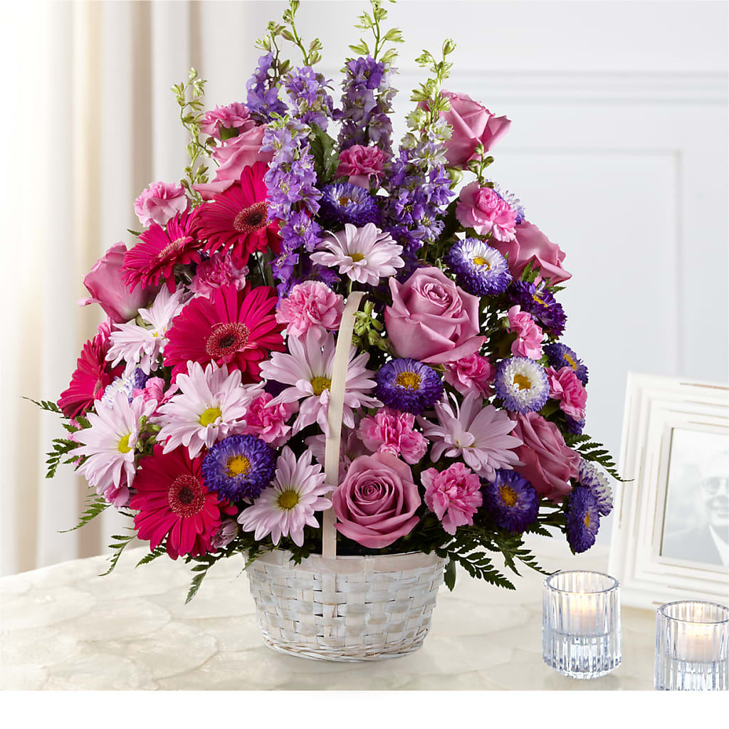 Pastel Peace Basket – Parkside Flowers, Rockwell City IA