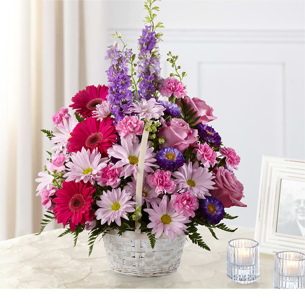 Pastel Peace Basket – Parkside Flowers, Rockwell City IA