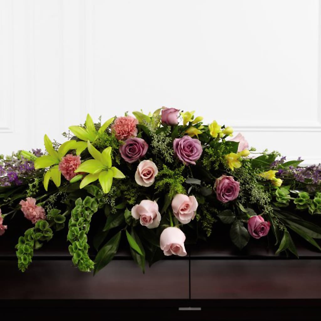 Forever Beloved Casket Spray – Parkside Flowers, Rockwell City IA