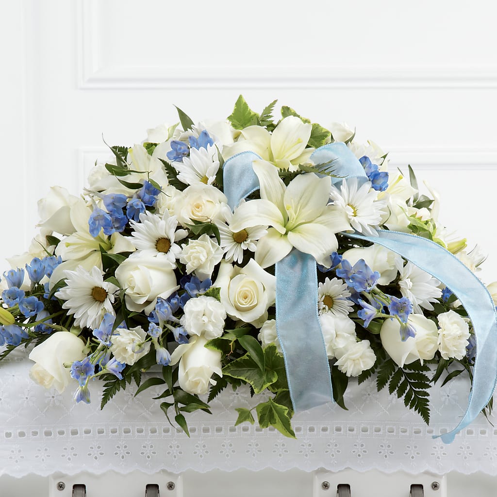Tender Treasure Casket Spray – Parkside Flowers, Rockwell City IA