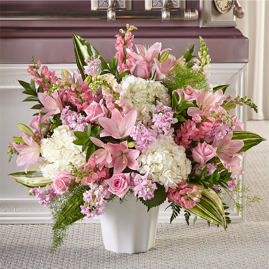Simply Serene Floor Basket – Parkside Flowers, Rockwell City IA