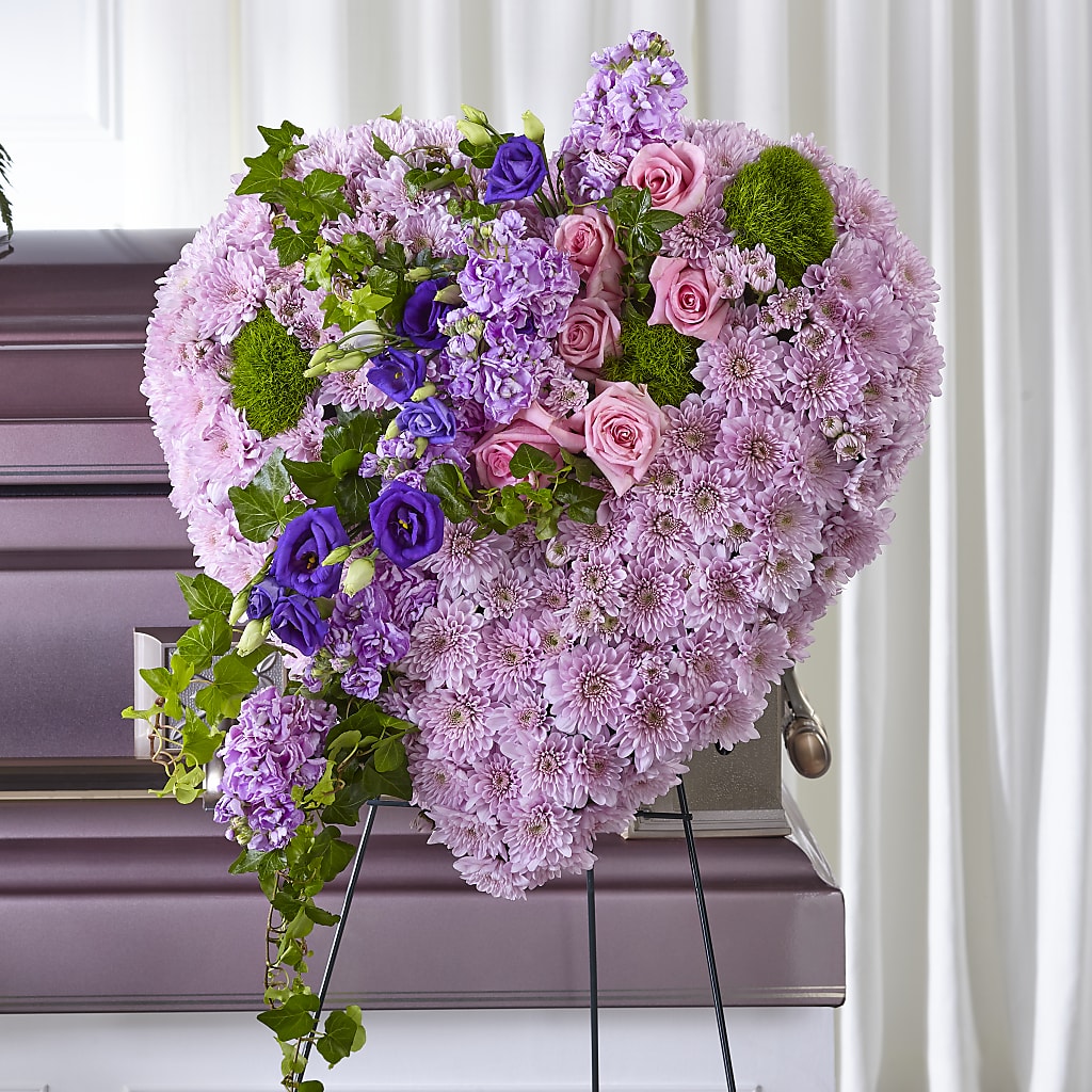 Treasured Love Standing Heart – Parkside Flowers, Rockwell City IA