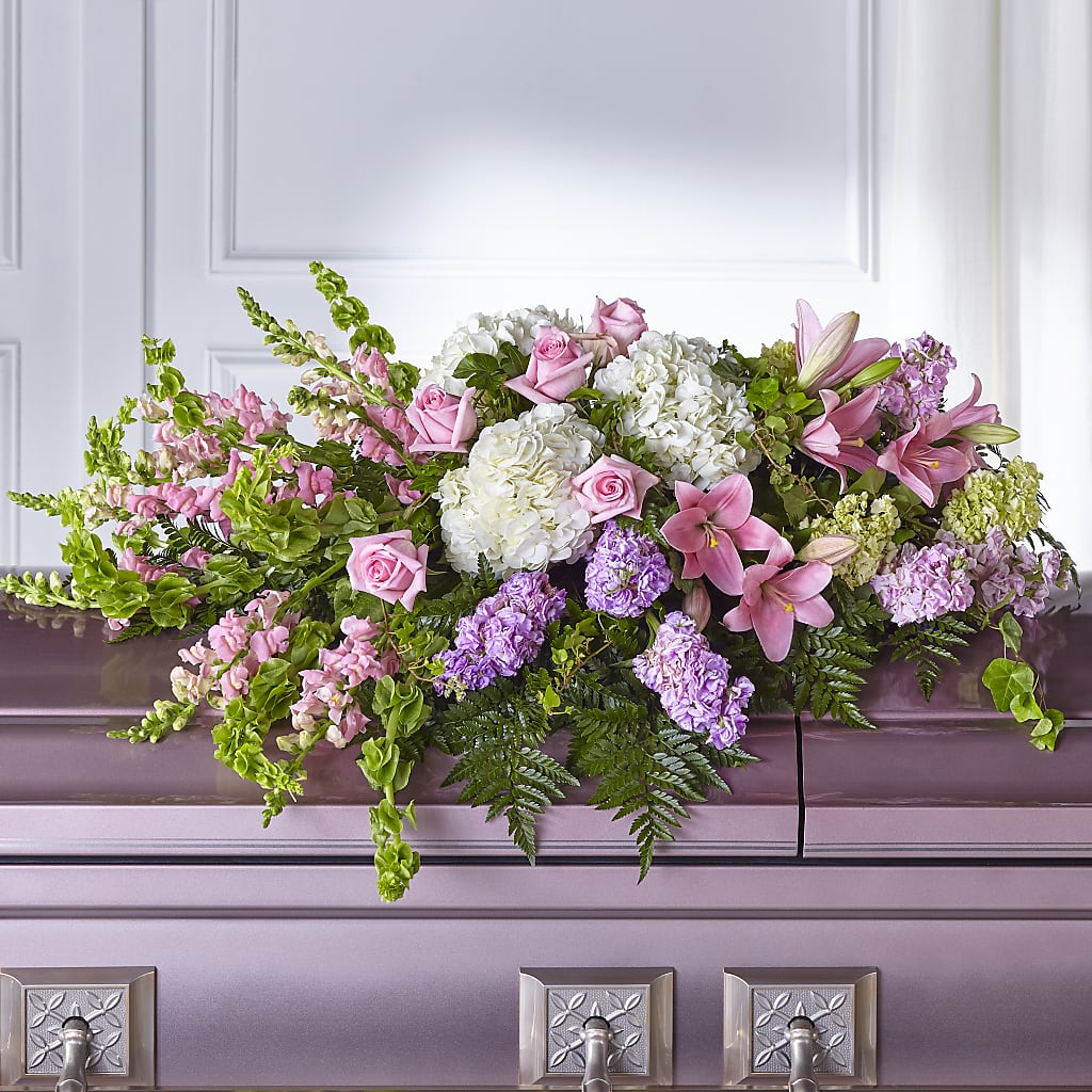 Life's Gratitude Casket Spray – Parkside Flowers, Rockwell City IA