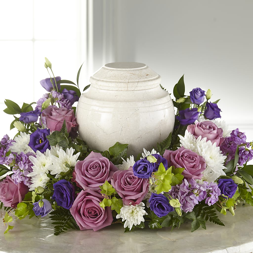 Blooming Sympathy Cremation Adornment – Parkside Flowers, Rockwell City IA