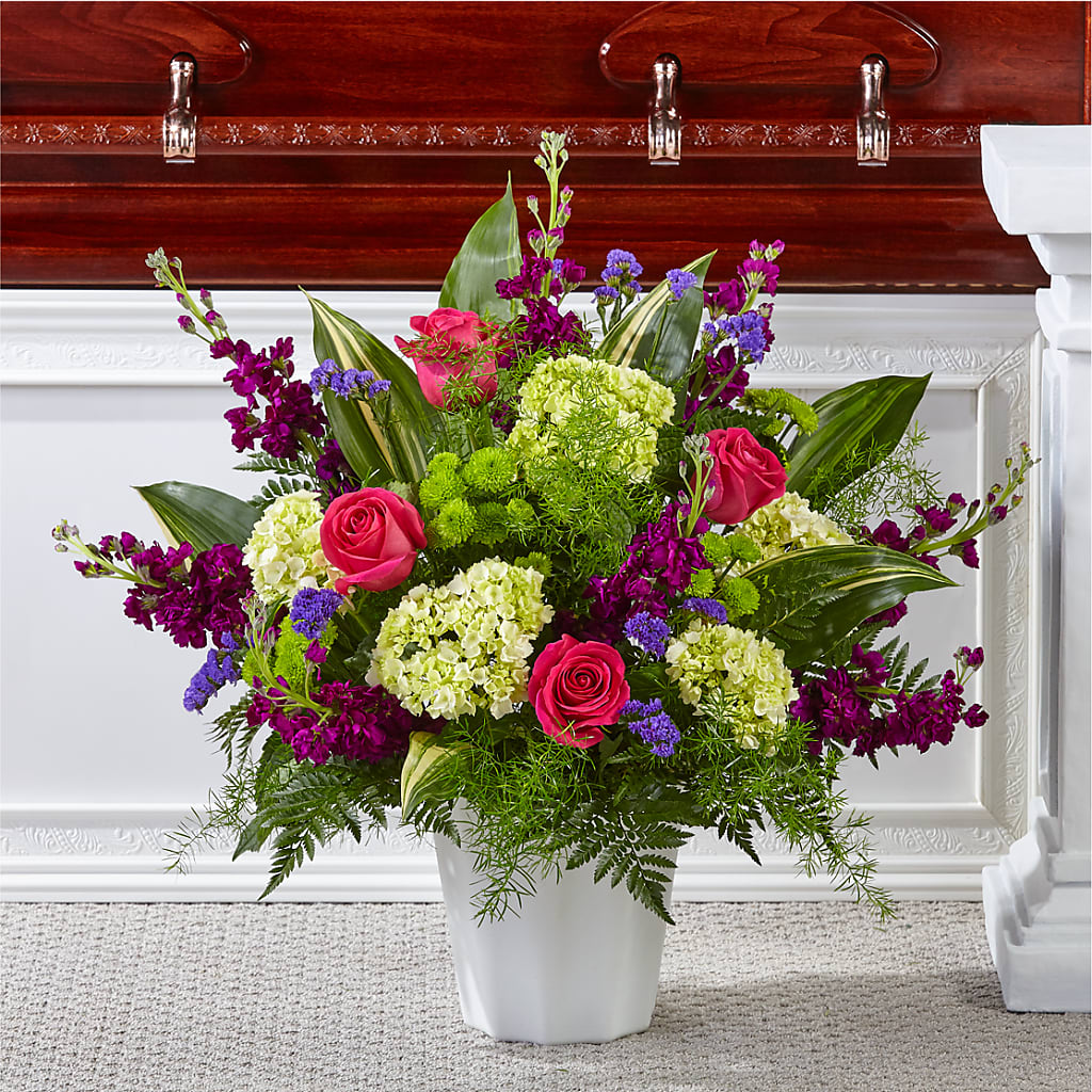 Beautiful Horizons Floor Basket – Parkside Flowers, Rockwell City IA