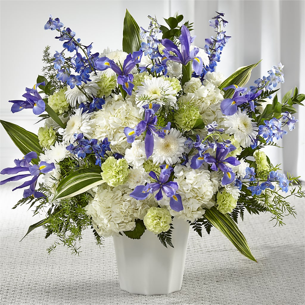 Soft Serenity Floor Basket – Parkside Flowers, Rockwell City IA