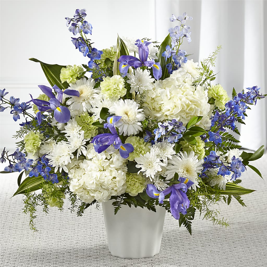 Soft Serenity Floor Basket – Parkside Flowers, Rockwell City IA