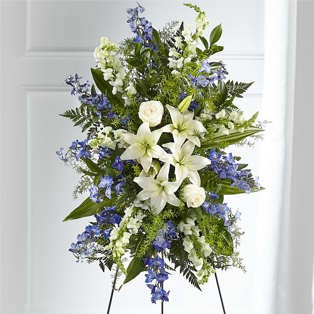 Faithful Friend Standing Spray – Parkside Flowers, Rockwell City IA