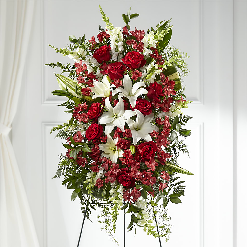 Everlasting Memory Standing Spray – Parkside Flowers, Rockwell City IA