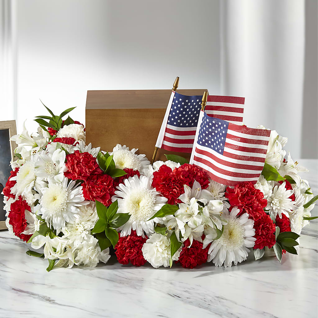 Spirit of Patriotism Cremation Adornment – Parkside Flowers, Rockwell City IA