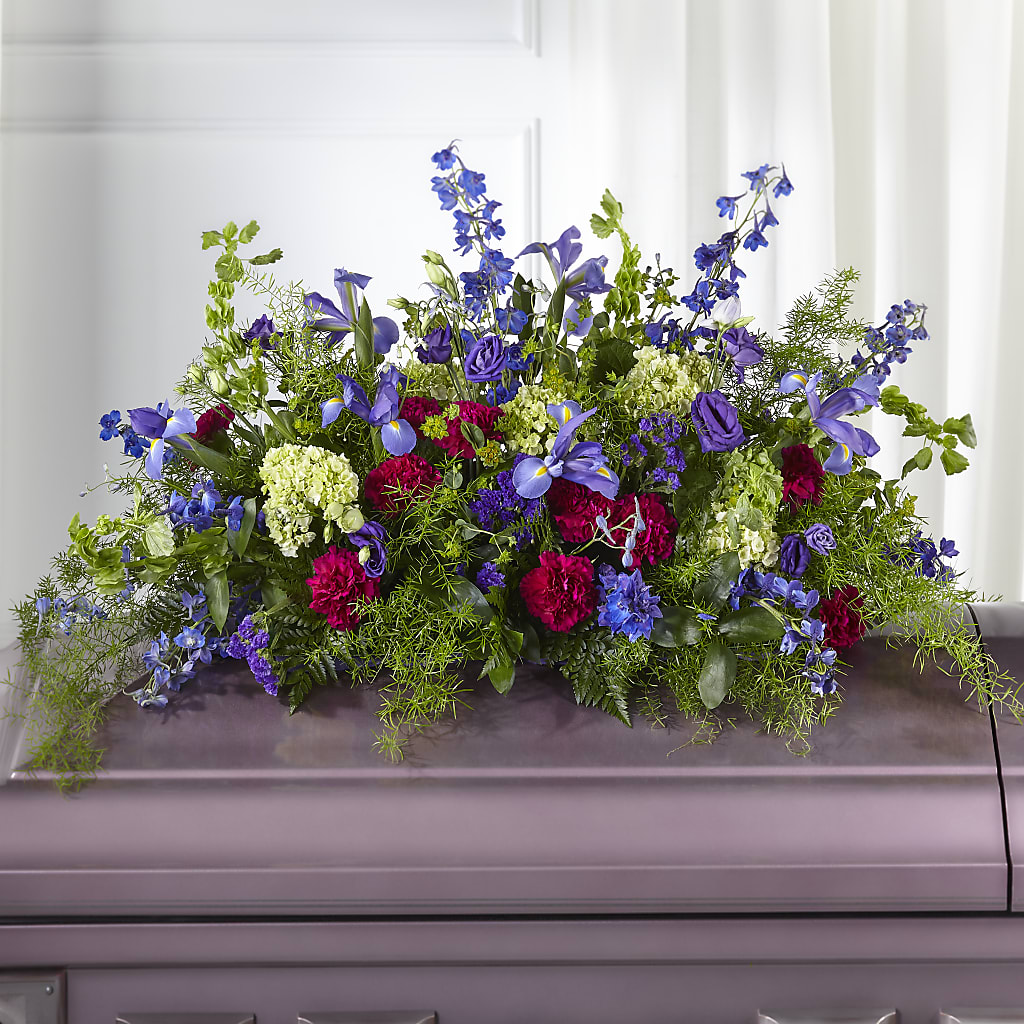 Always Treasured Casket Spray – Parkside Flowers, Rockwell City IA