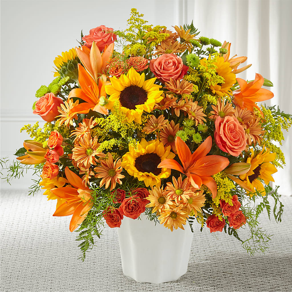 Harvest Thoughts Floor Basket – Parkside Flowers, Rockwell City IA