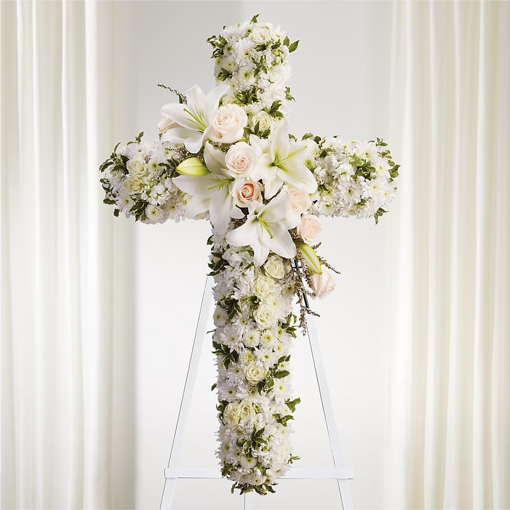 Spiritual Guidance Standing Spray – Parkside Flowers, Rockwell City IA