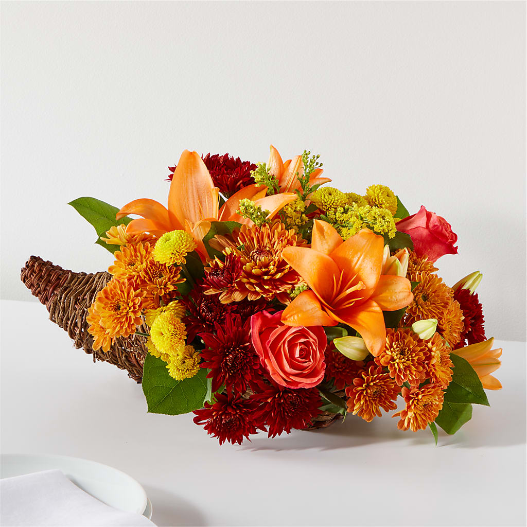 Bouquet of Blessings Cornucopia – Parkside Flowers, Rockwell City IA