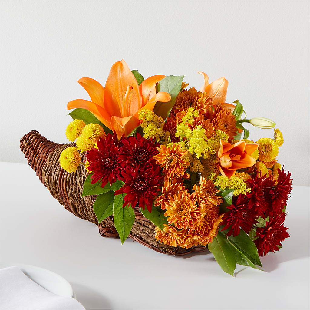 Bouquet of Blessings Cornucopia – Parkside Flowers, Rockwell City IA