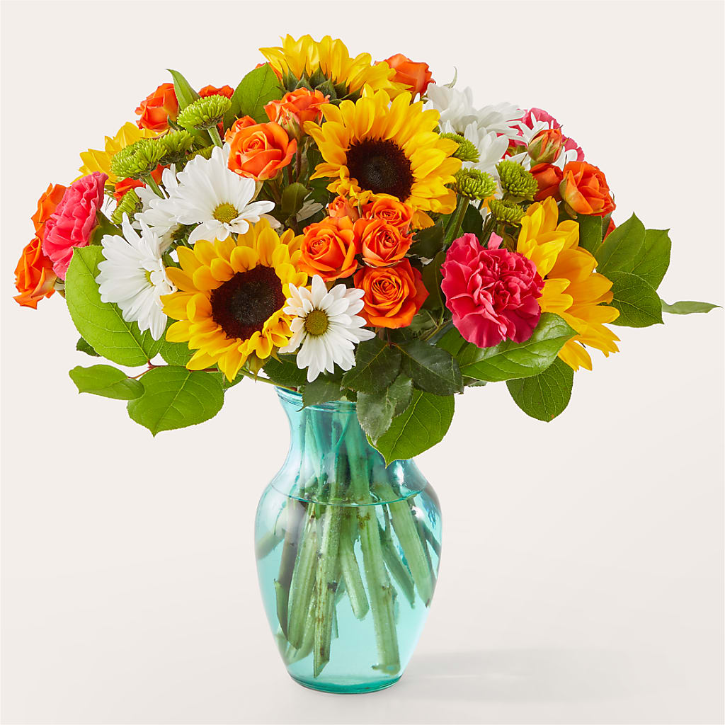 Sun-drenched Blooms Bouquet – Parkside Flowers, Rockwell City IA