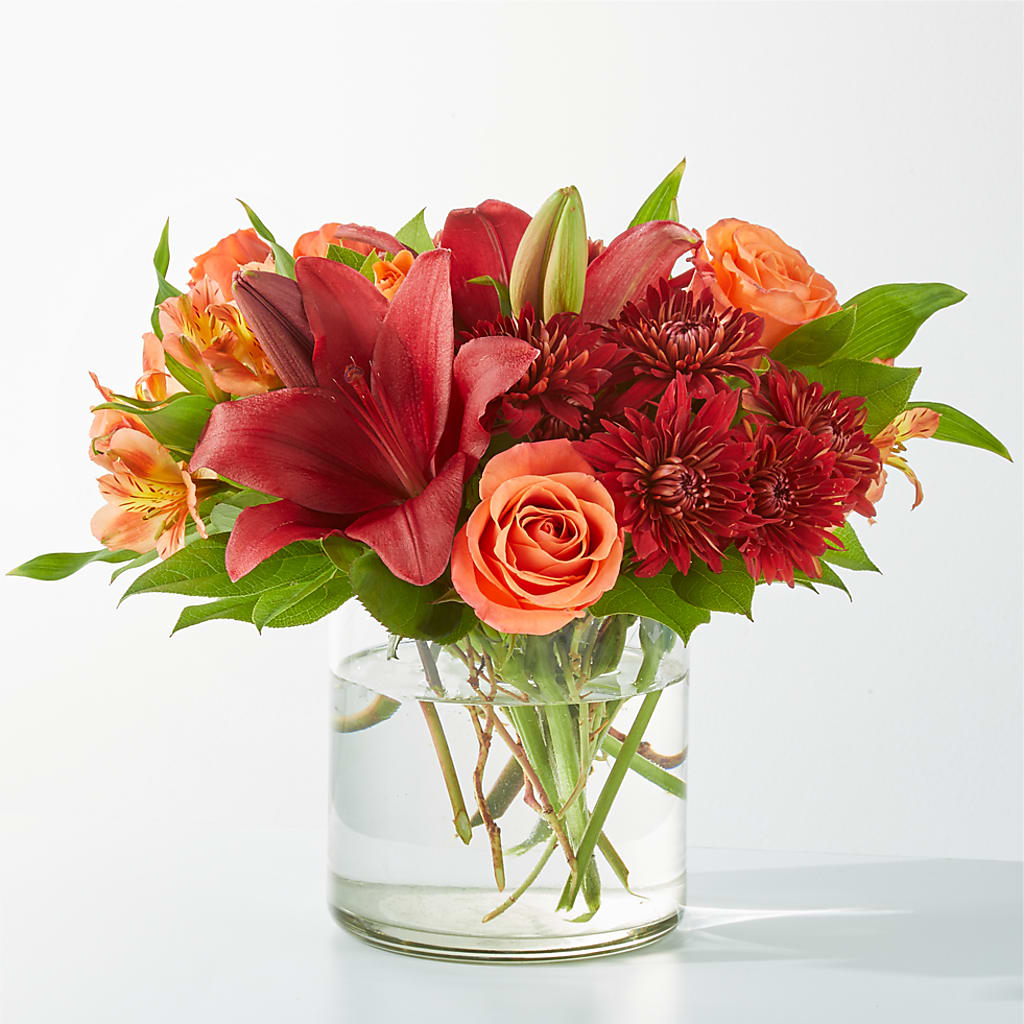 Crimson Leaves Bouquet – Parkside Flowers, Rockwell City IA