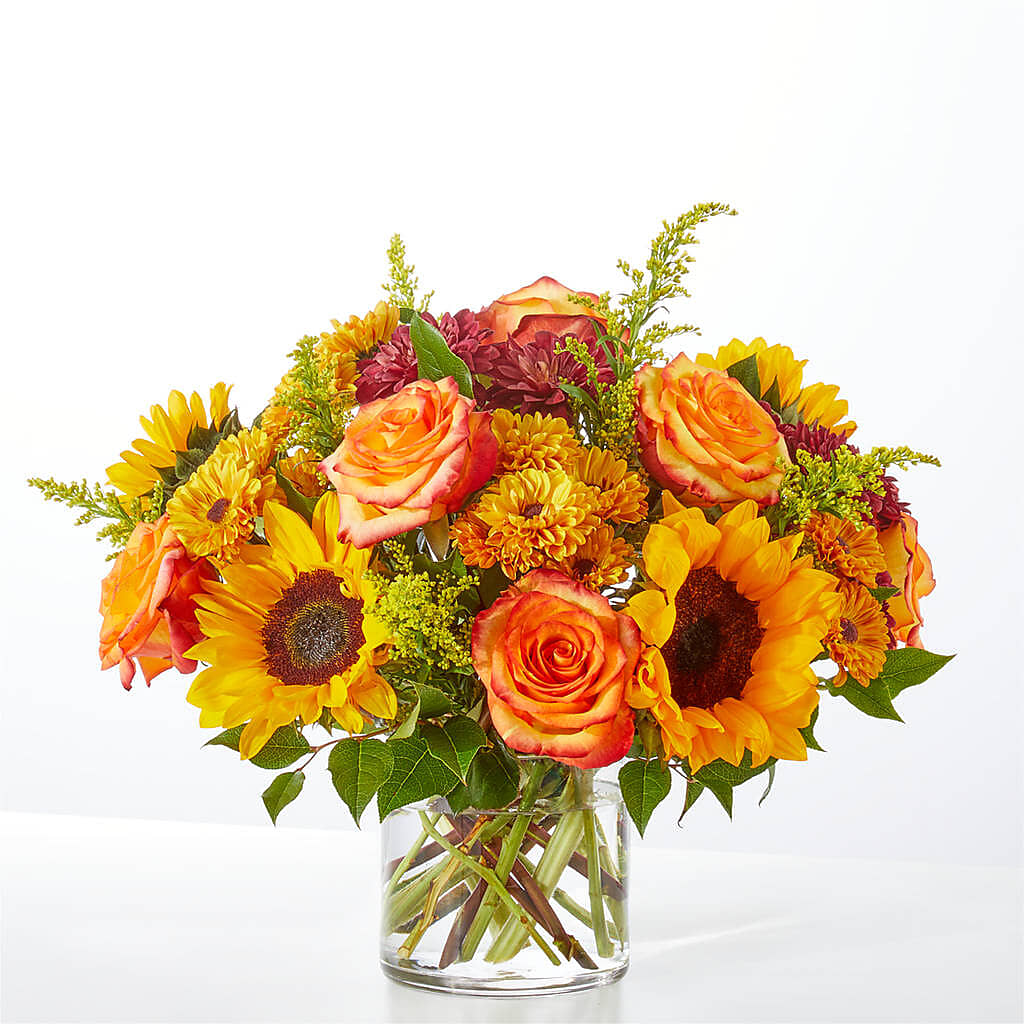 Flannel Scarf Bouquet – Parkside Flowers, Rockwell City IA