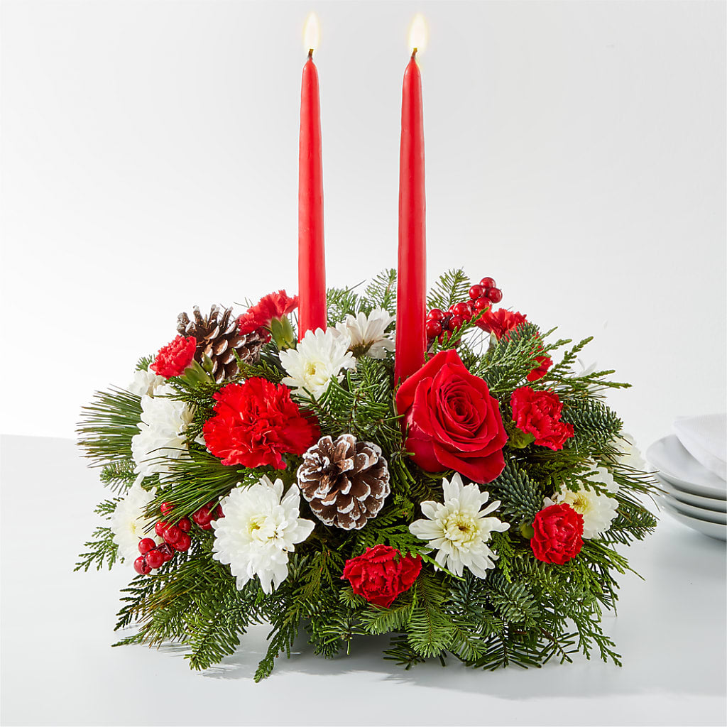 Holiday Soiree Centerpiece – Parkside Flowers, Rockwell City IA
