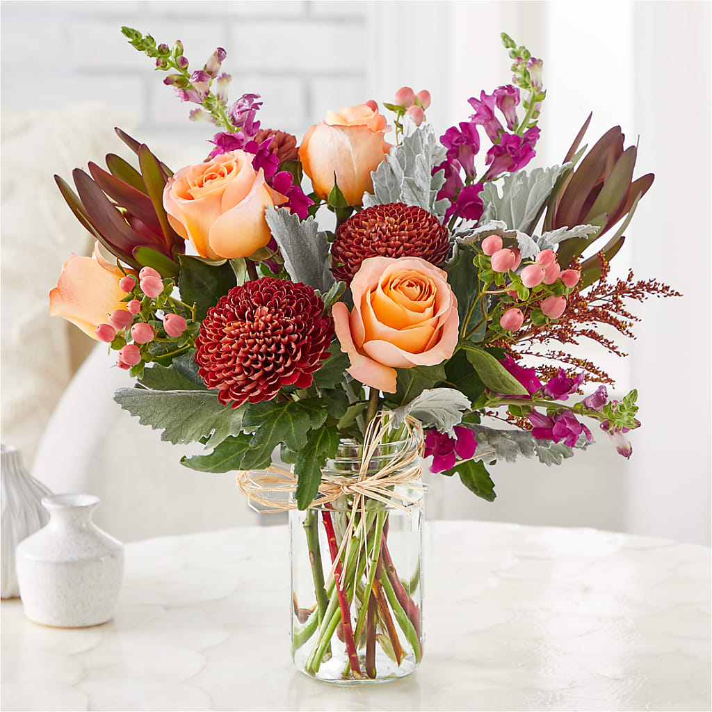 Moody Hues Bouquet – Parkside Flowers, Rockwell City IA