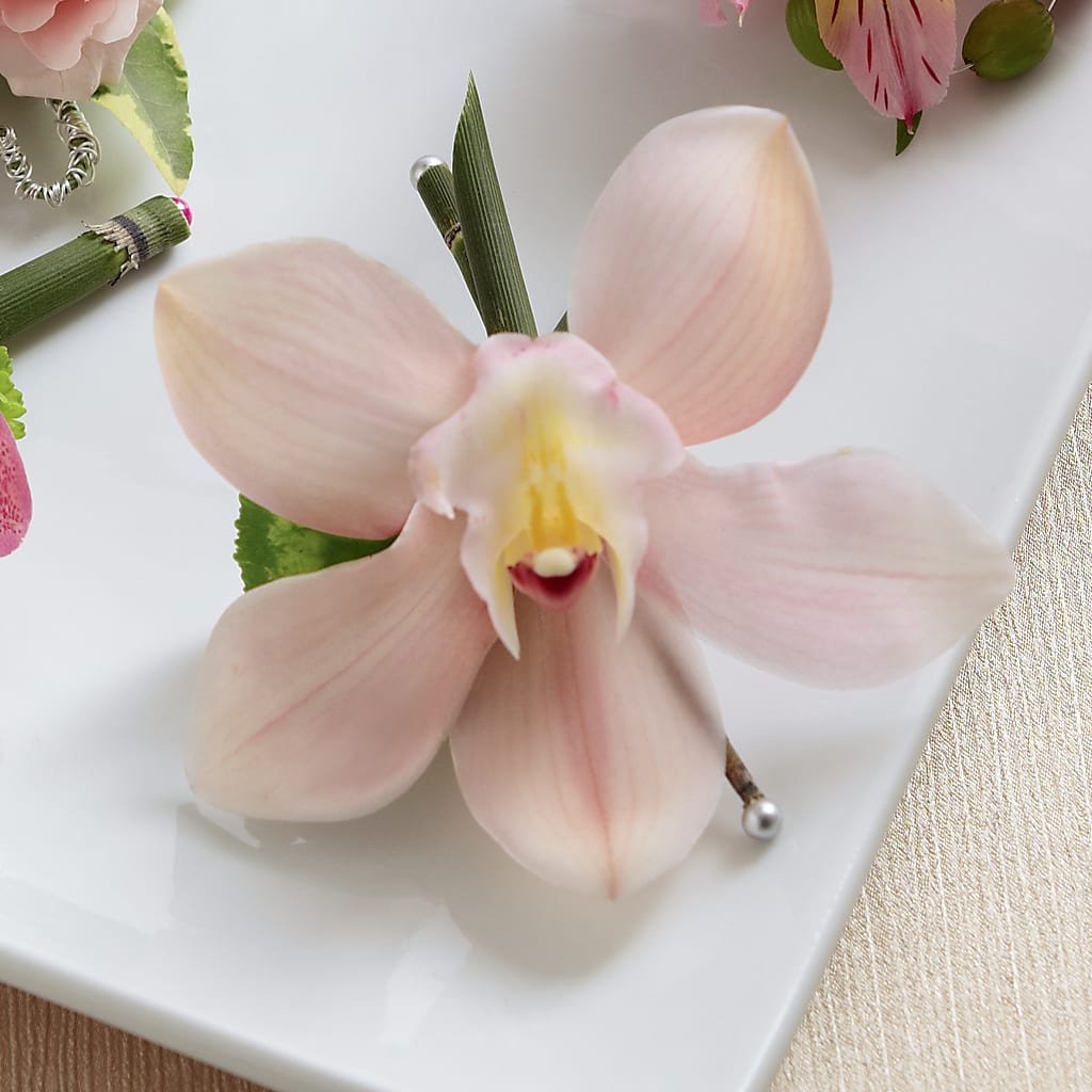 Pink Cymbidium Boutonniere – Parkside Flowers, Rockwell City IA