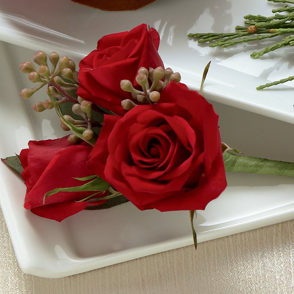 Red Spray Rose Boutonniere – Parkside Flowers, Rockwell City IA