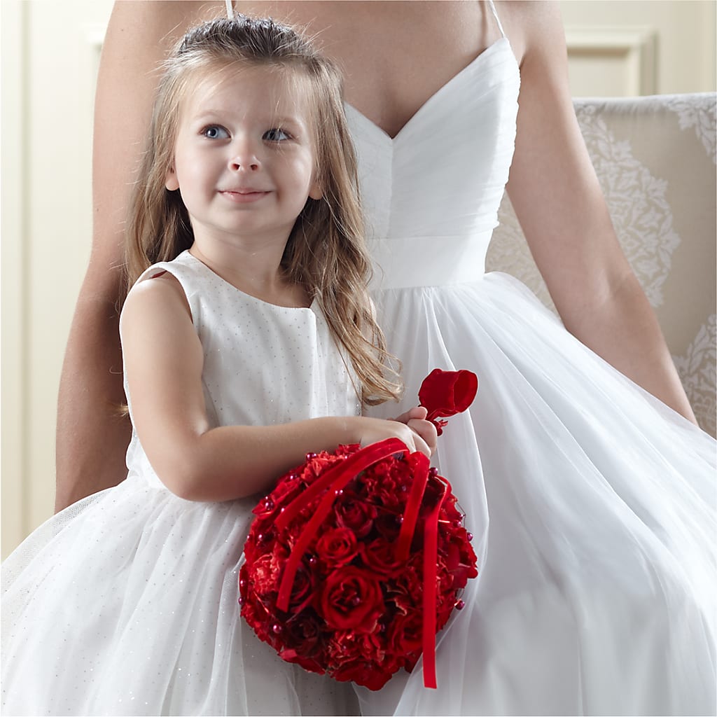 Pure at Heart Flower Girl Arrangement – Parkside Flowers, Rockwell City IA
