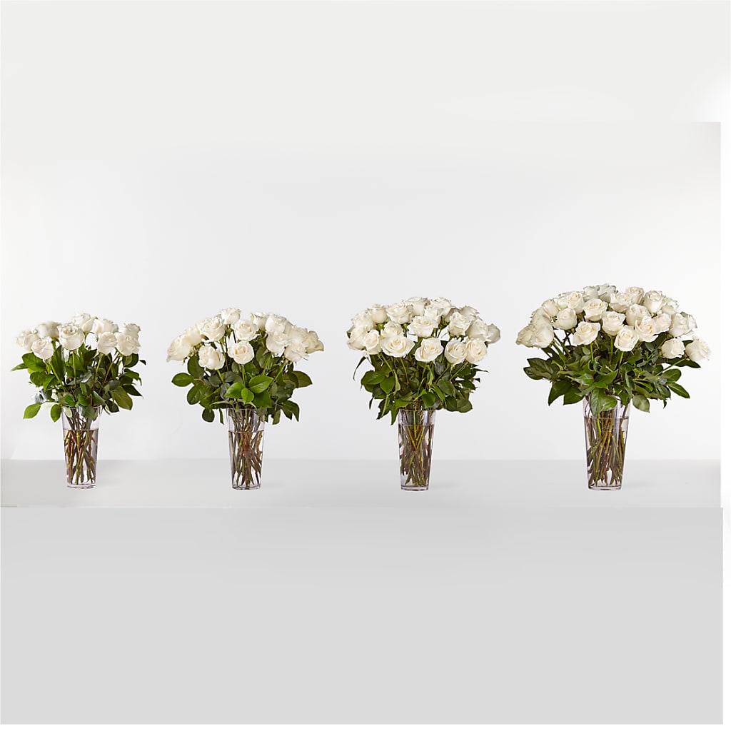 Long Stem White Rose Bouquet –  Parkside Flowers, Rockwell City IA