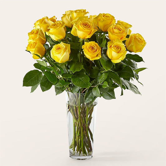 Long Stem Yellow Rose Bouquet –  Parkside Flowers, Rockwell City IA