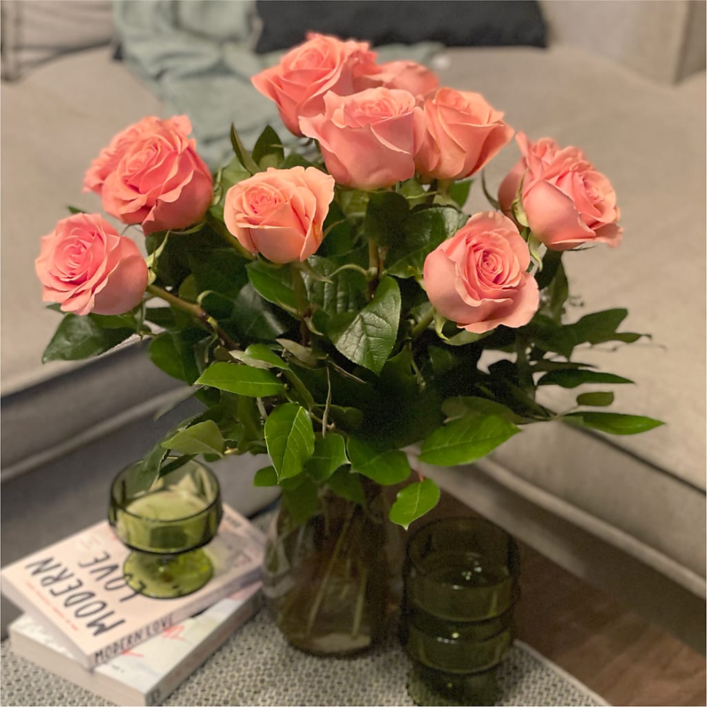 Long Stem Pink Rose Bouquet –  Parkside Flowers, Rockwell City IA