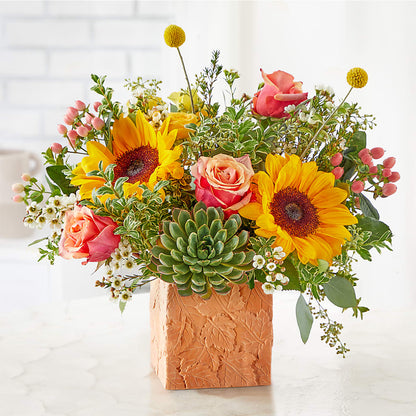 Sunflower Season Bouquet –  Parkside Flowers, Rockwell City IA