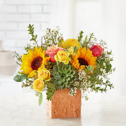 Sunflower Season Bouquet –  Parkside Flowers, Rockwell City IA