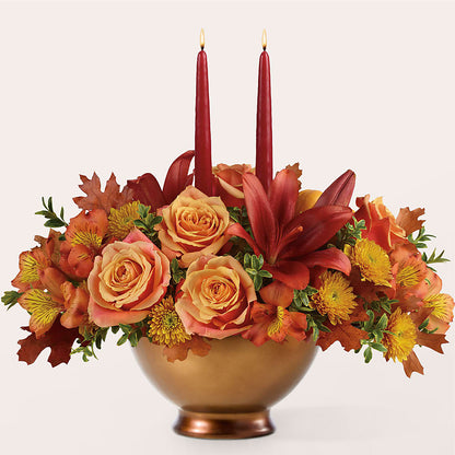 Harvest Table Centerpiece –  Parkside Flowers, Rockwell City IA