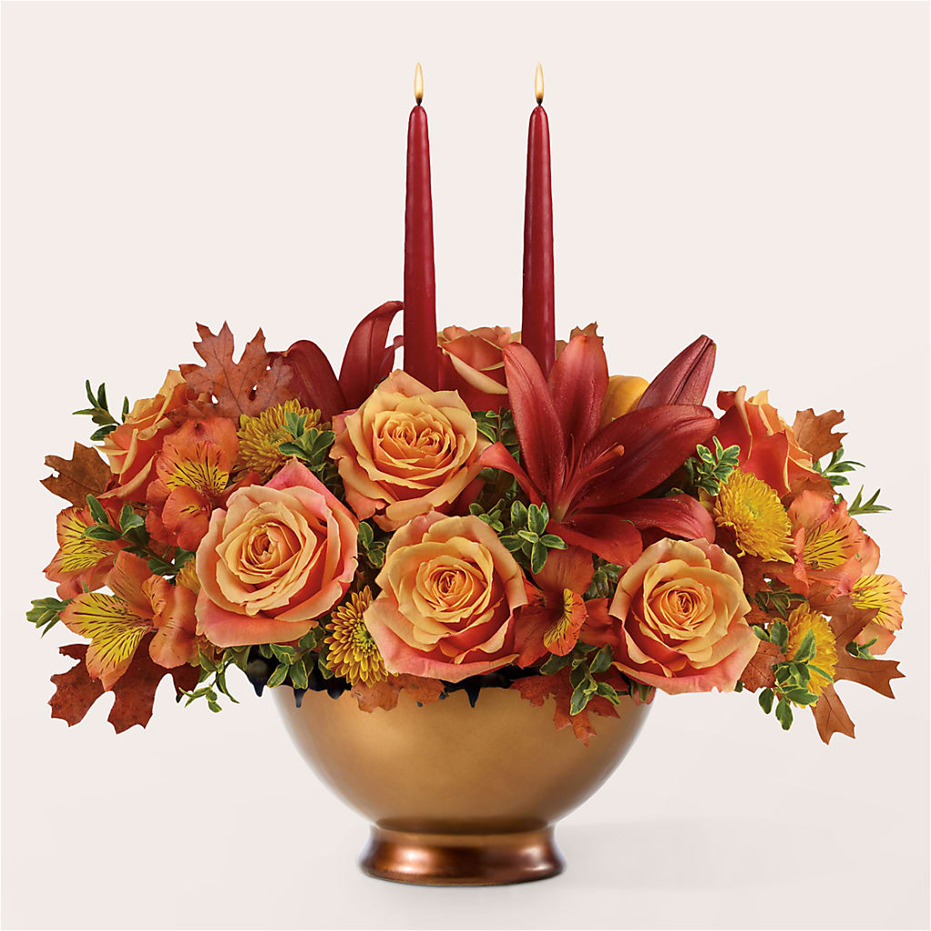 Harvest Table Centerpiece –  Parkside Flowers, Rockwell City IA