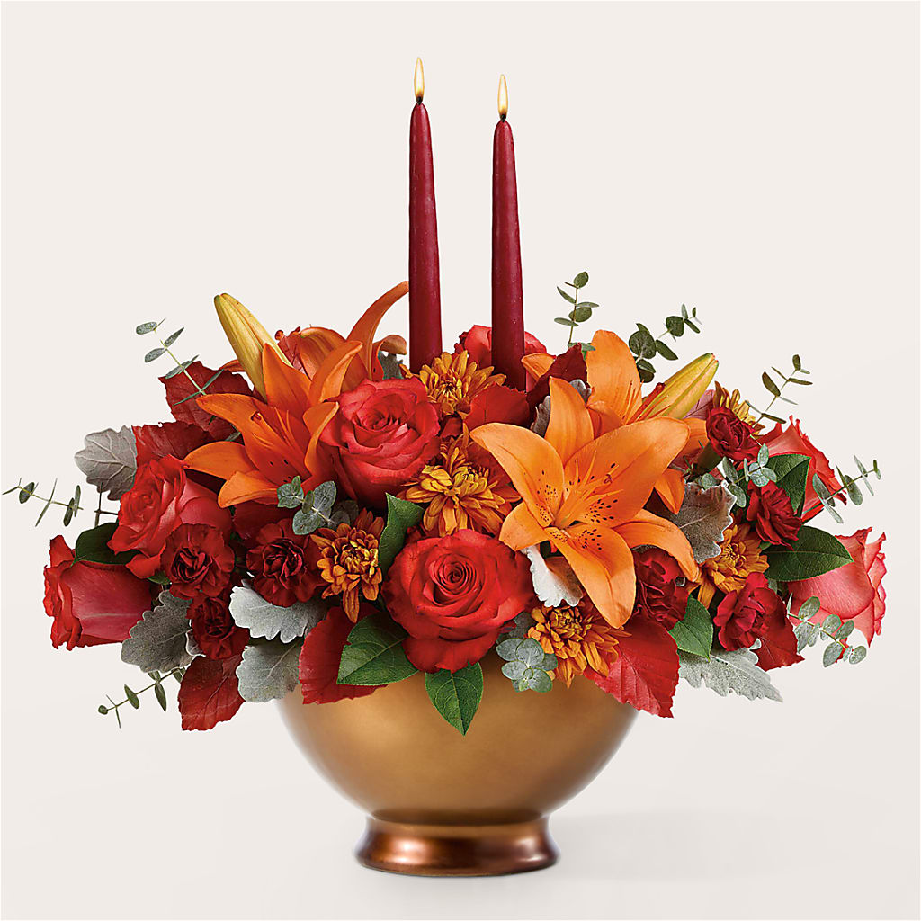 Fruits of Fall Centerpiece –  Parkside Flowers, Rockwell City IA