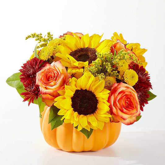 Golden Gourd Pumpkin Bouquet –  Parkside Flowers, Rockwell City IA