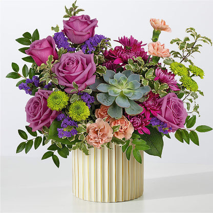 You’re a Gem Bouquet with Ivory Vase